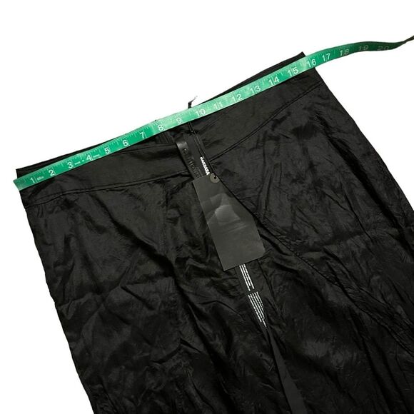 BARBARA I GONGINI NWT Black Silk Avant Garde High-Lo Skirt 40 (10) - Picture 8 of 16